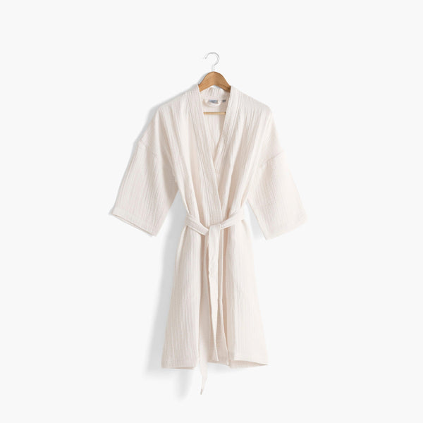 Peignoir Carre Blanc Femme