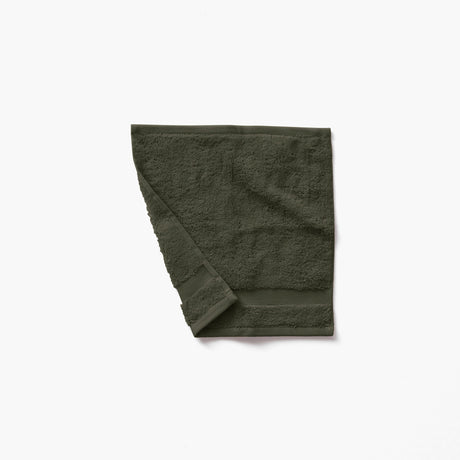 Lola II Washcloth Khaki Green - Carré Blanc Canada