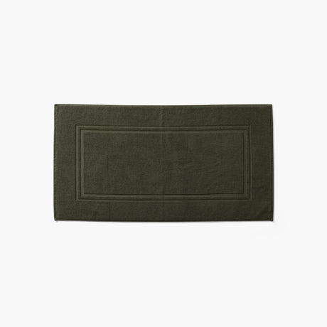 Lola II Green Cotton Bath Mat - Carré Blanc Canada