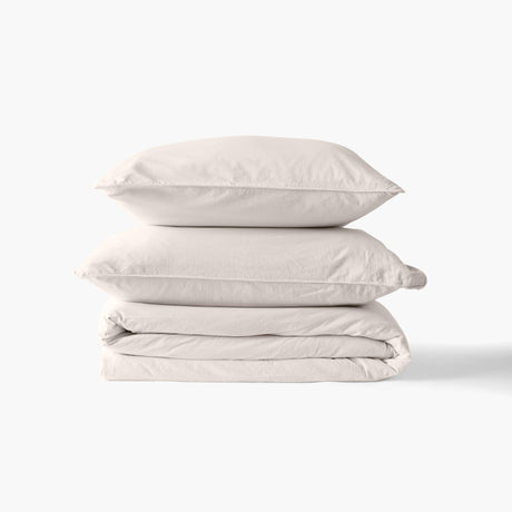 Souffle Duvet Cover Set - Vanilla - Carré Blanc Canada