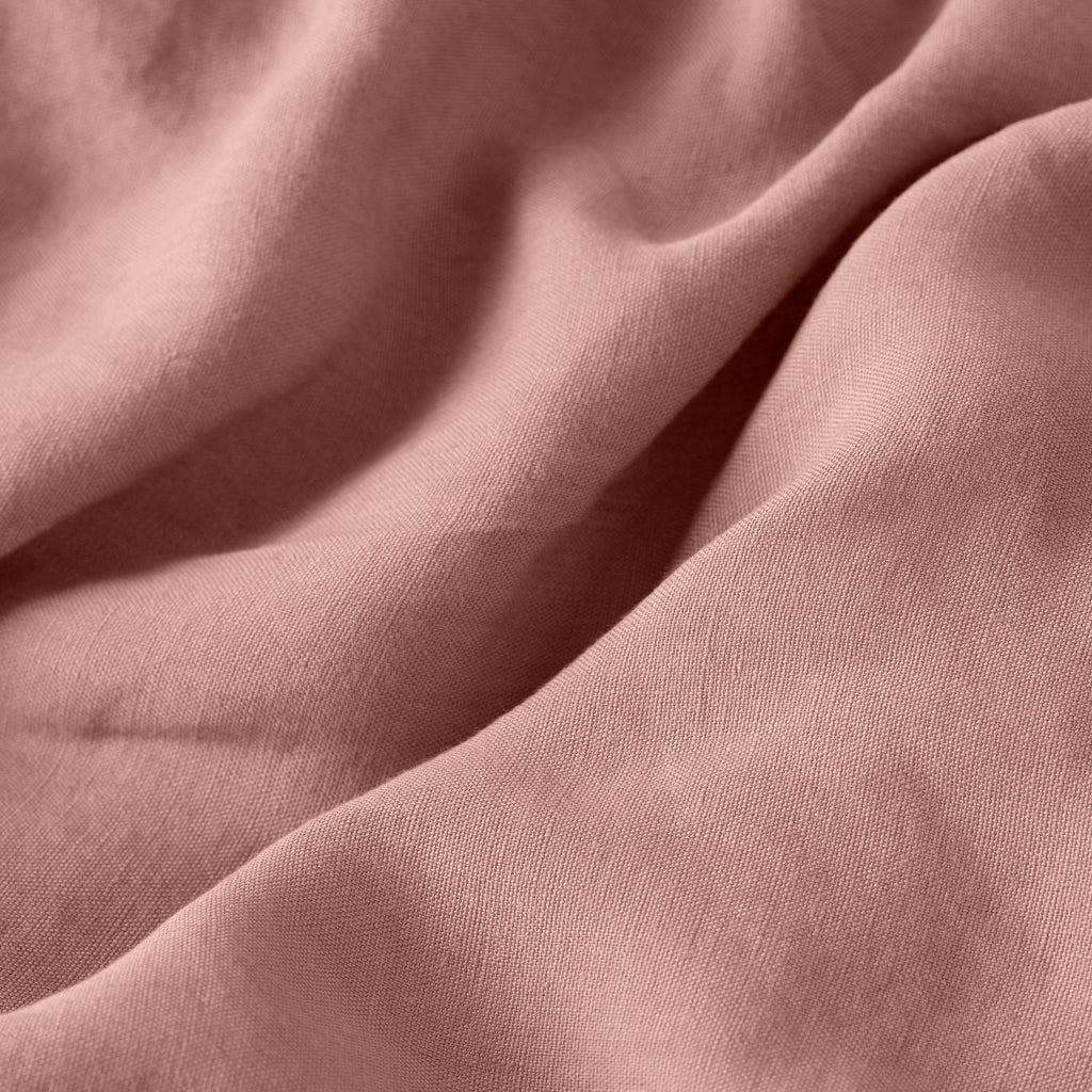 Songe Ash Pink Duvet Cover in Linen and Washed Cotton - Carré Blanc Canada