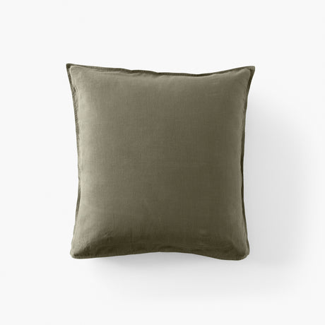 Songe Square Pillowcase in Washed Linen and Cotton - Bocage - Carré Blanc Canada
