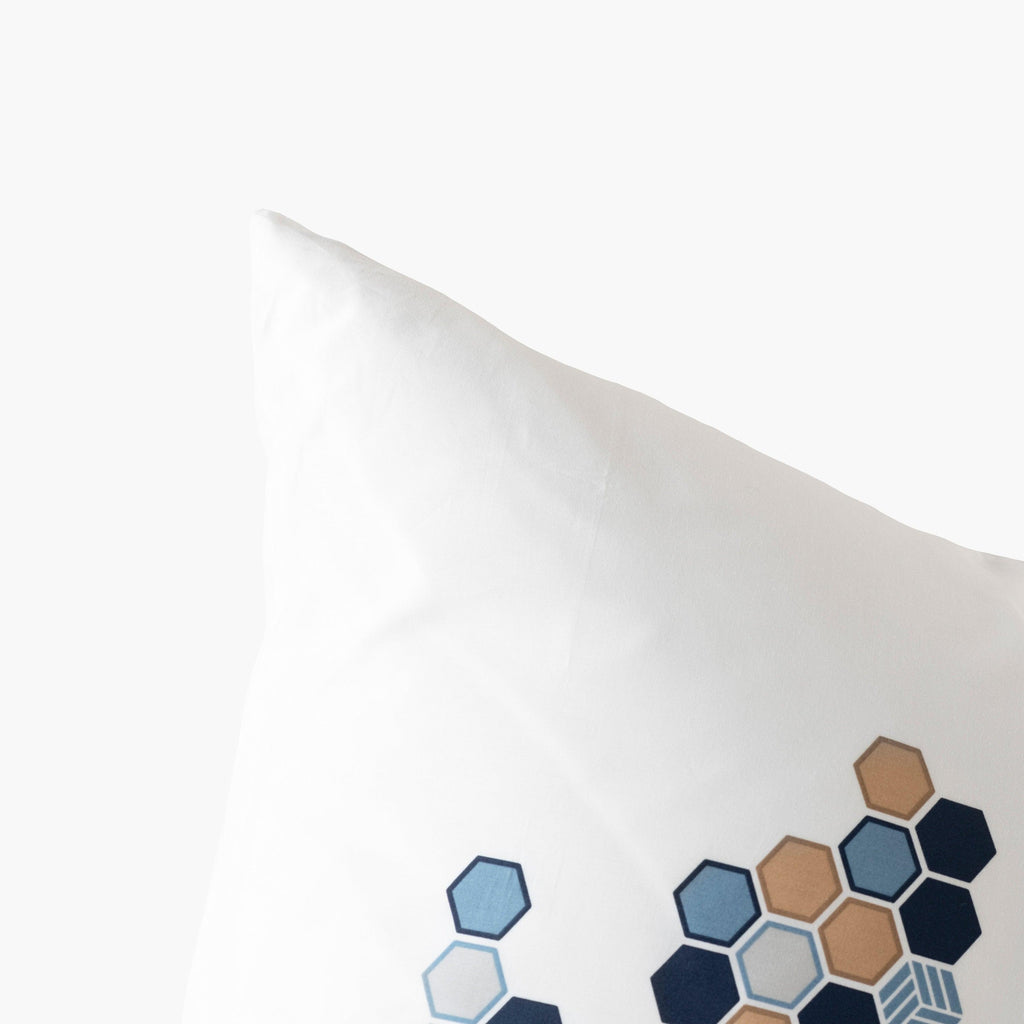 Rectangular Pillowcase Hexagone - Carré Blanc Canada