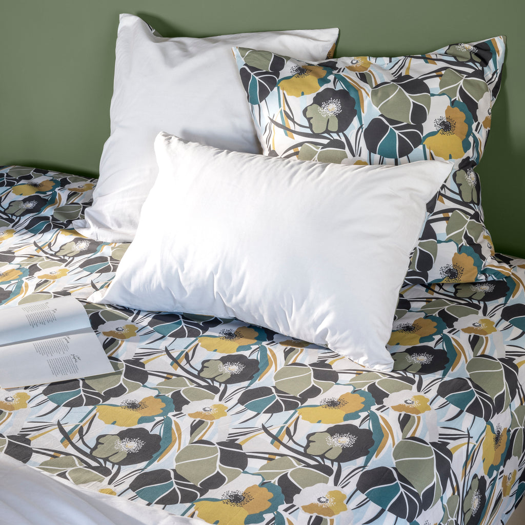 Neo Cotton Fitted Sheet - Floral - Carré Blanc Canada