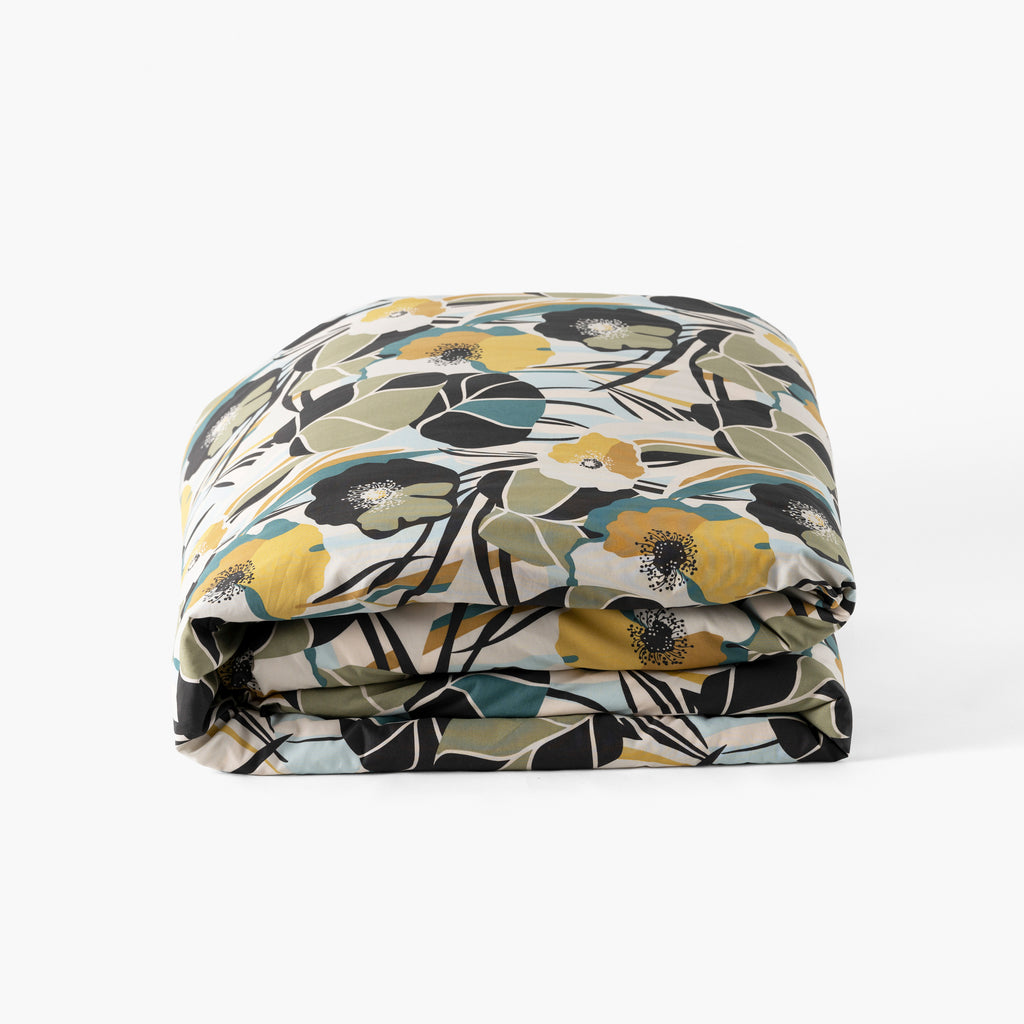 Neo Cotton Duvet Cover - Floral - Carré Blanc Canada