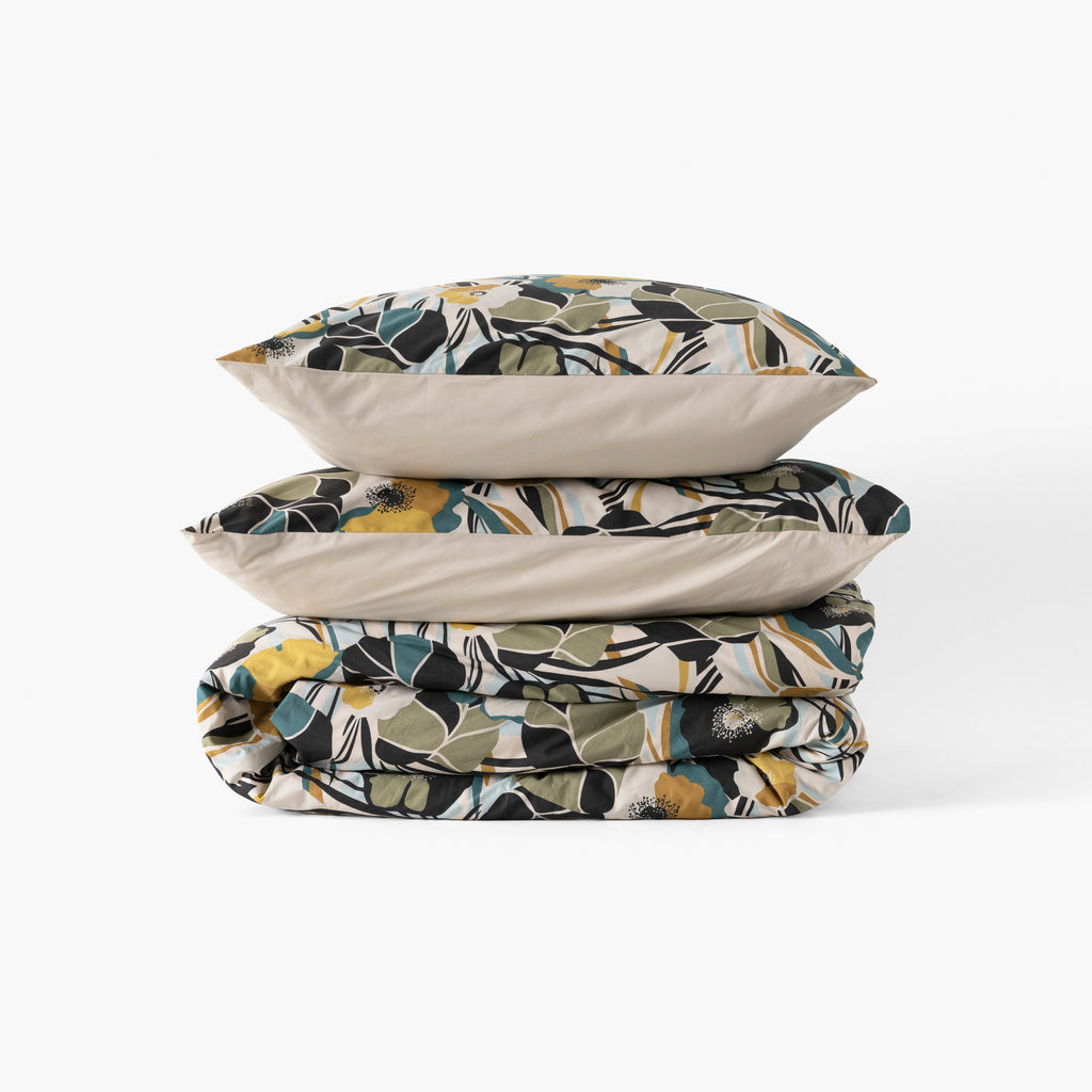 Neo Cotton Rectangular Pillowcase - Floral - Carré Blanc Canada