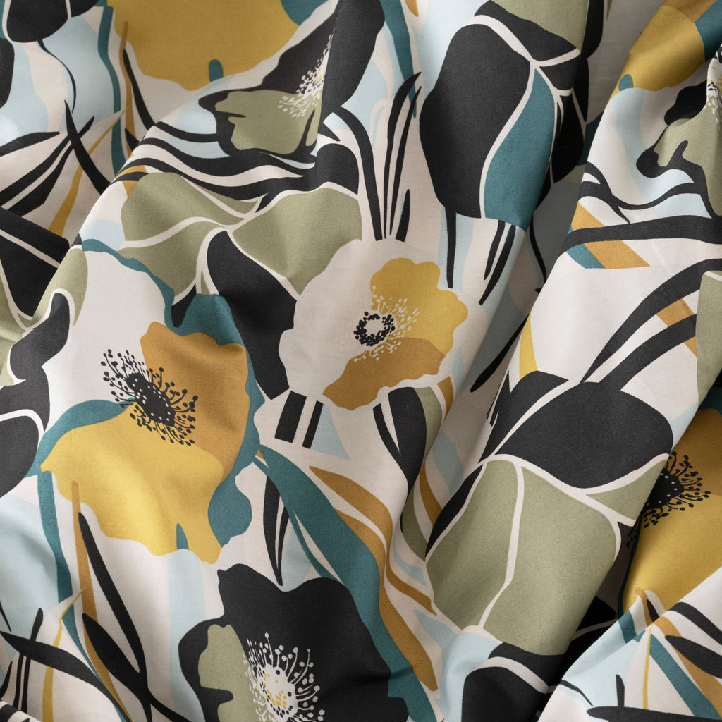 Neo Cotton Duvet Cover - Floral - Carré Blanc Canada