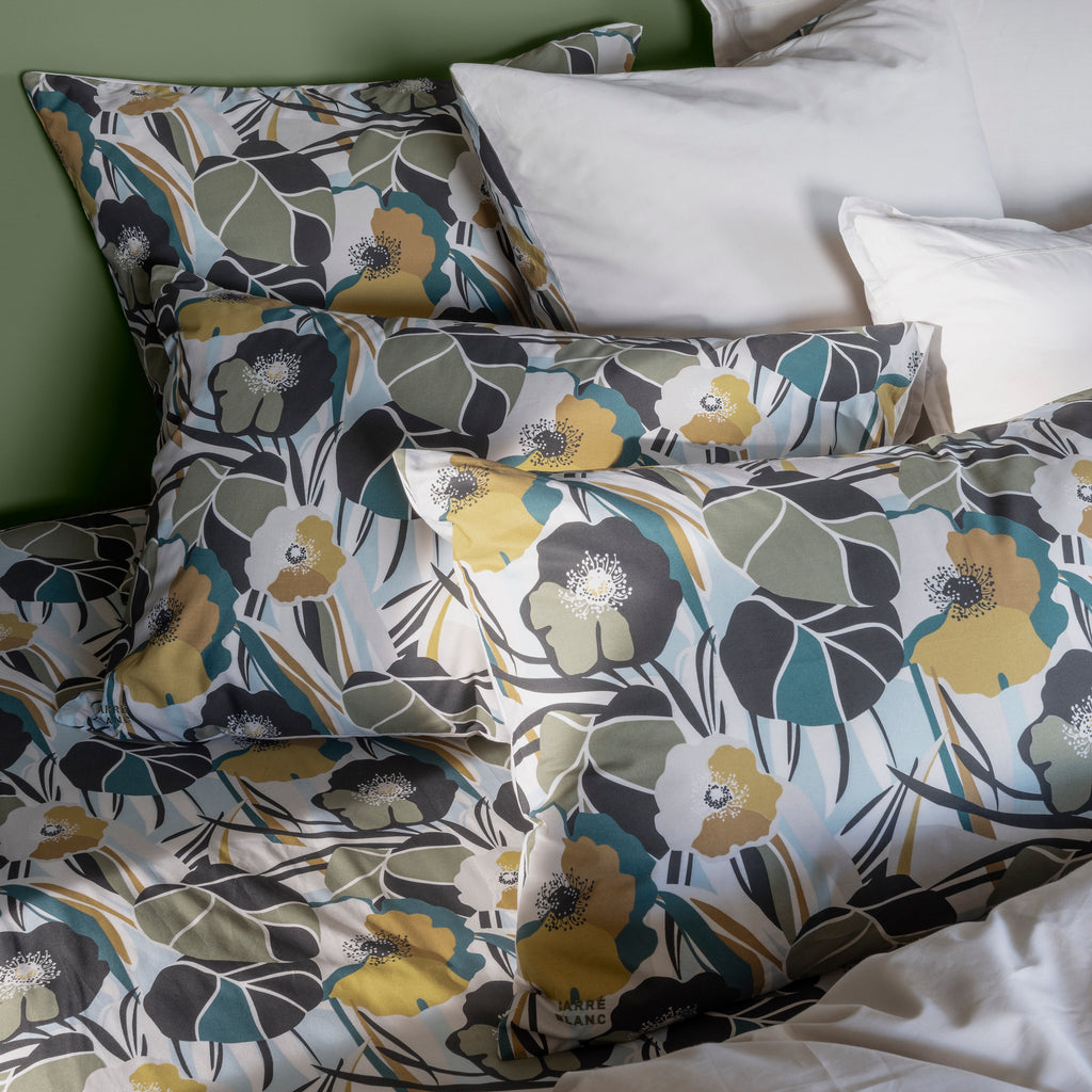 Neo Cotton Rectangular Pillowcase - Floral - Carré Blanc Canada
