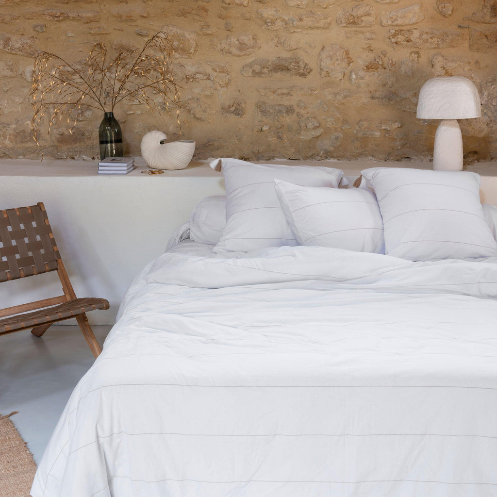 Amorgos Duvet Cover - Carré Blanc Canada