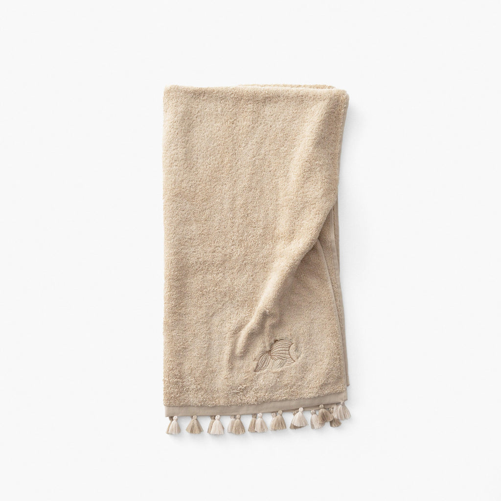 Amorgos Cotton Bath Towel - Carré Blanc Canada