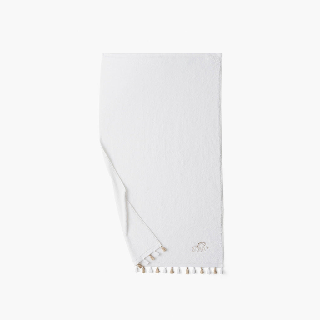 Amorgos Cotton Bath Towel - Carré Blanc Canada