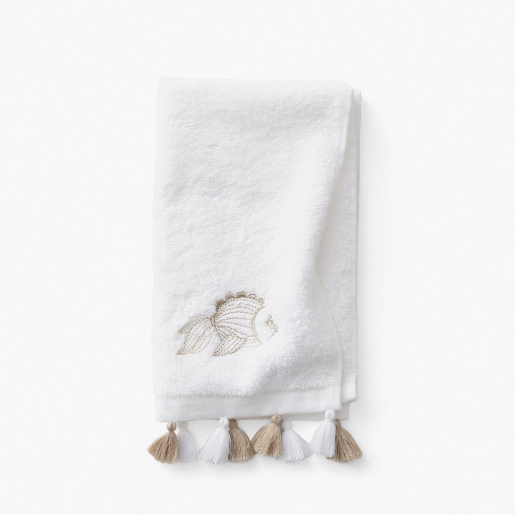 Amorgos Cotton Guest Towel - Carré Blanc Canada