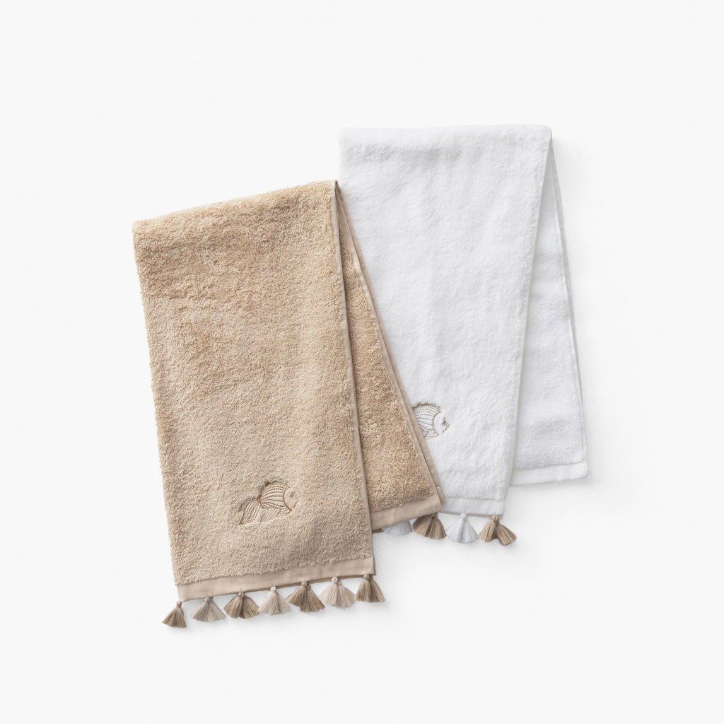 Amorgos Cotton Bath Towel - Carré Blanc Canada