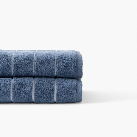 Hypnotic Indigo Cotton Bath Towel - Carré Blanc Canada