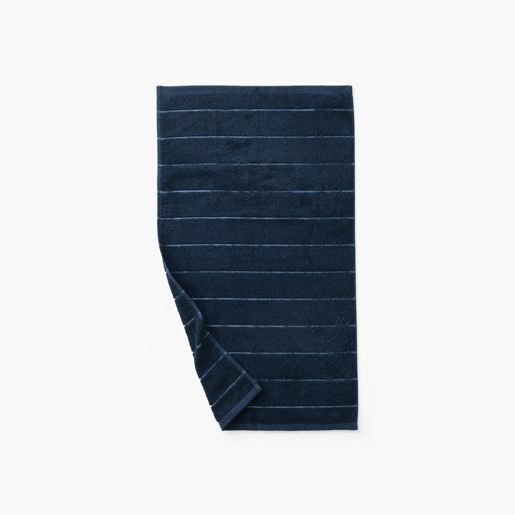 Hypnotic Navy Cotton Bath Towel - Carré Blanc Canada