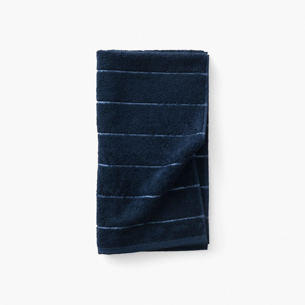 Hypnotic Navy Cotton Bath Towel - Carré Blanc Canada