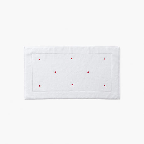 Adore White Cotton Bath Mat - Carré Blanc Canada
