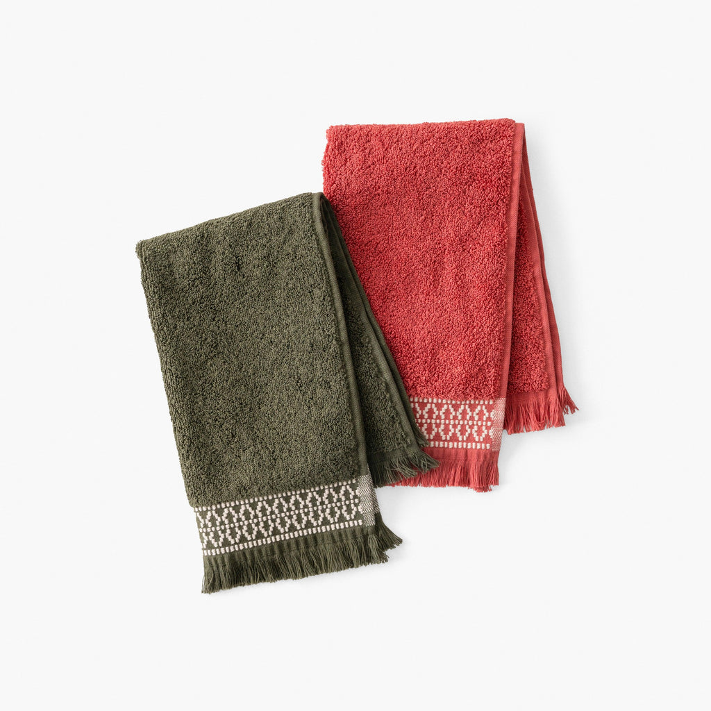 Villasol Terracotta Cotton Guest Towel - Carré Blanc Canada