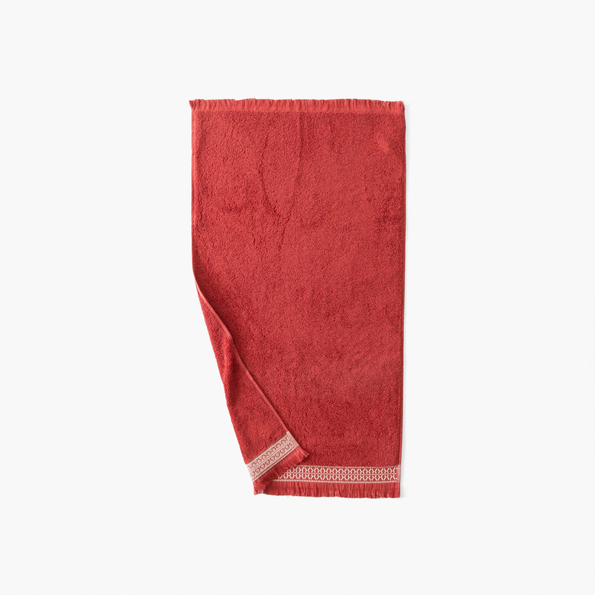 Villasol Cotton Bath Towel - Terracotta | Carré Blanc Canada