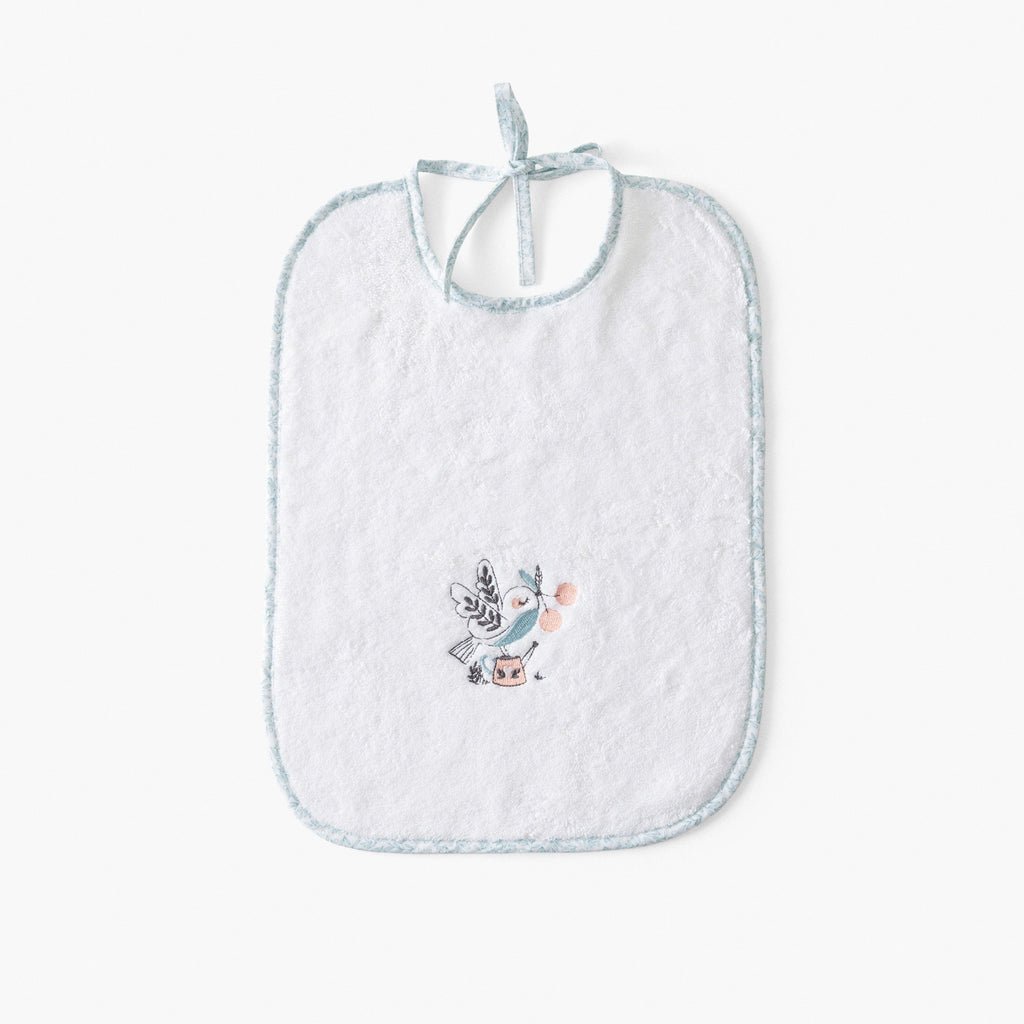 Jardine Organic Cotton Bib White - Carré Blanc Canada