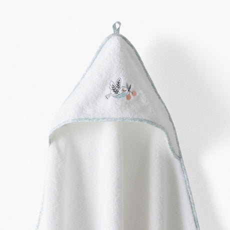Jardine Organic Cotton Bath Cape White - Carré Blanc Canada
