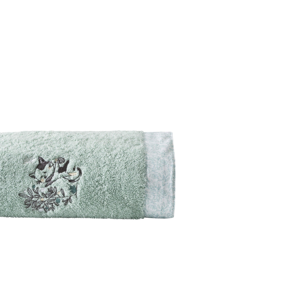 Towel Organic Cotton Jardine Almond - Carré Blanc Canada