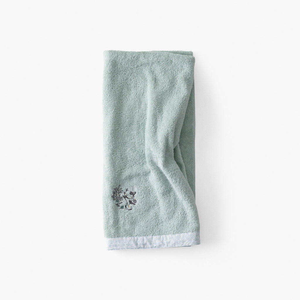 Towel Organic Cotton Jardine Almond - Carré Blanc Canada