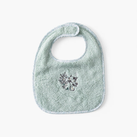 Mini Bib Organic Cotton Jardine Almond - Carré Blanc Canada
