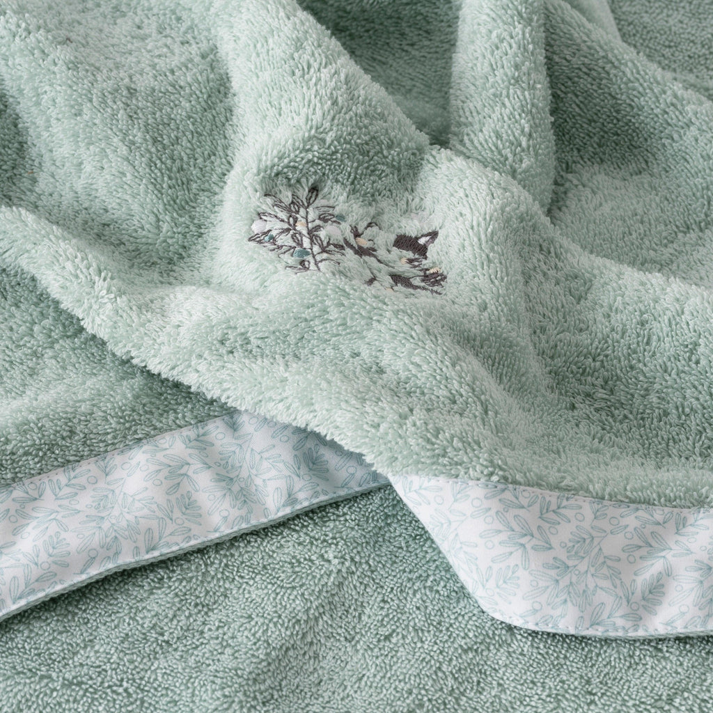 Towel Organic Cotton Jardine Almond - Carré Blanc Canada