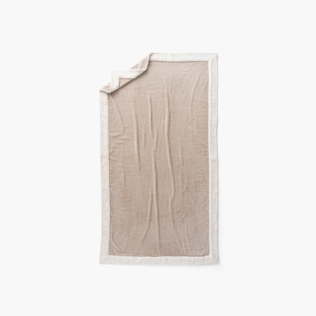 Greg Beige Cotton Beach Towel - Carré Blanc Canada
