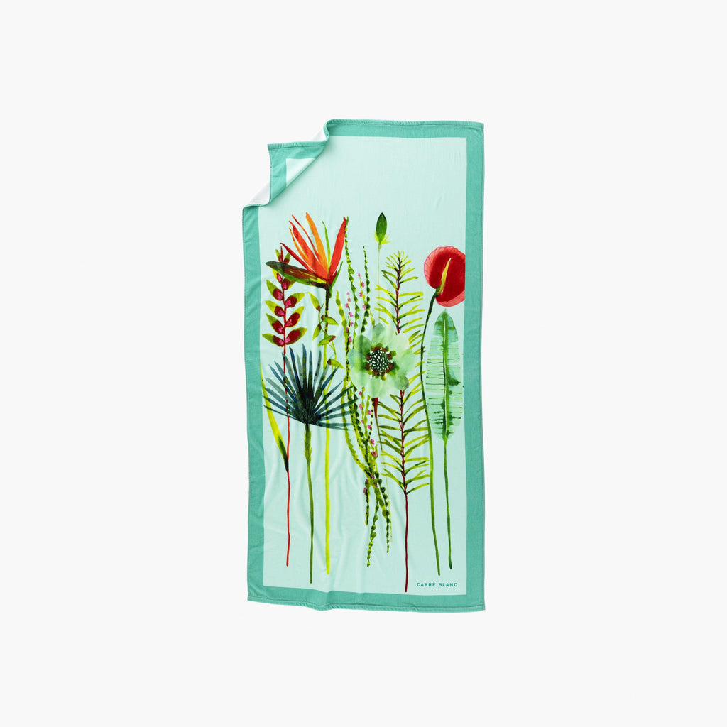 Maupiki Cotton Velvet Beach Towel - Carré Blanc Canada