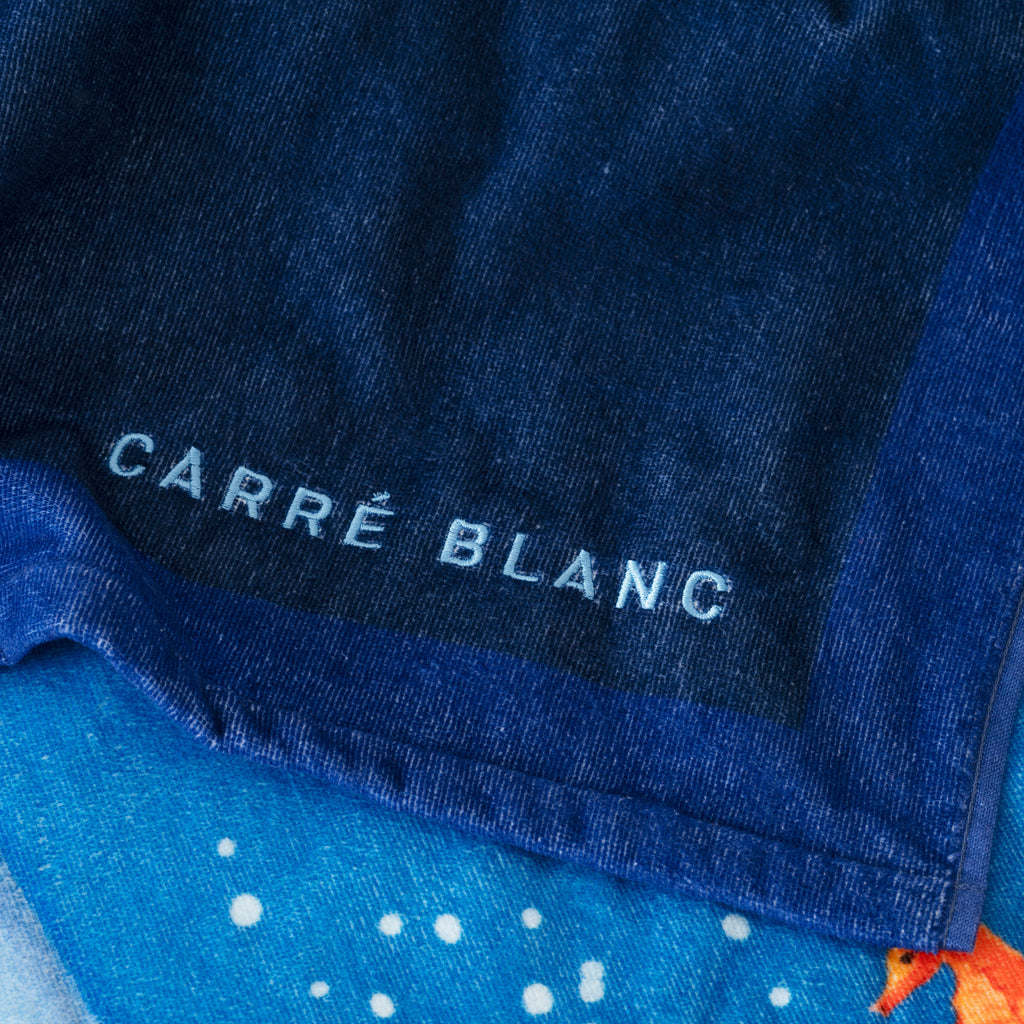 Oceanos White Cotton Beach Towel - Carré Blanc Canada