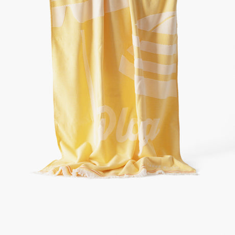 Laplaya Cotton Turkish Beach Towel Yellow - Carré Blanc Canada
