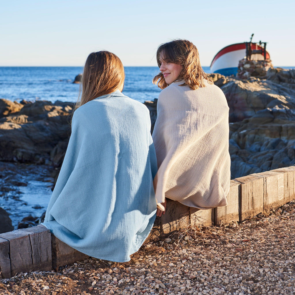 Pyla Cotton Turkish Beach Towel - Carré Blanc Canada