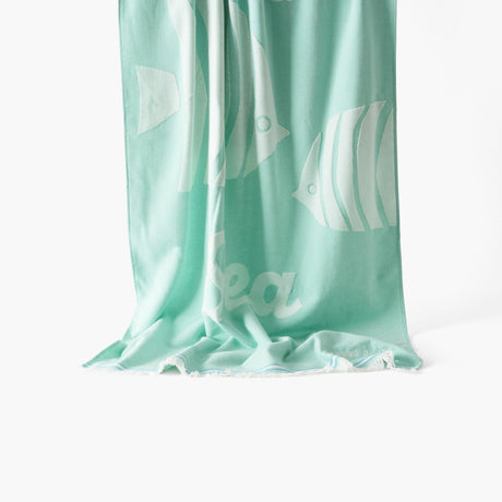 Sea Mint Cotton Turkish Beach Towel - Carré Blanc Canada