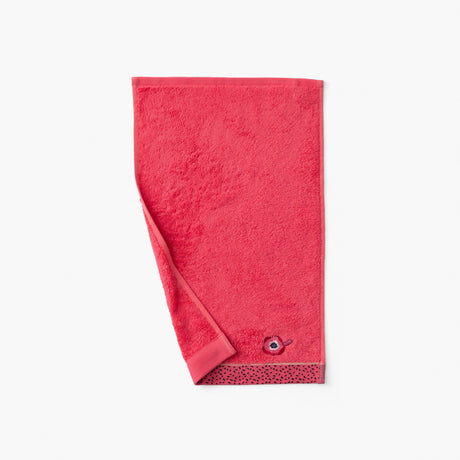 Rosella Poppy Cotton Guest Towel - Carré Blanc Canada