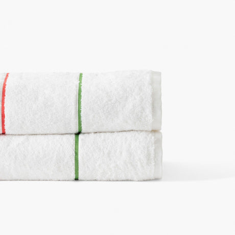 Rosella White Cotton Towel - Carré Blanc Canada