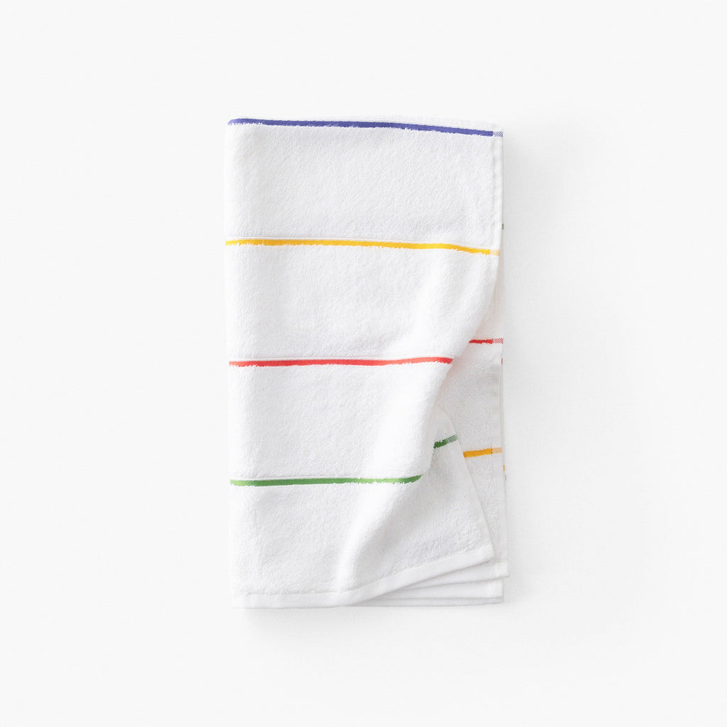 Rosella White Cotton Towel - Carré Blanc Canada