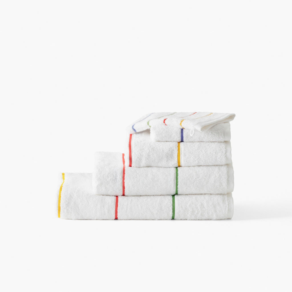 Rosella White Cotton Towel - Carré Blanc Canada