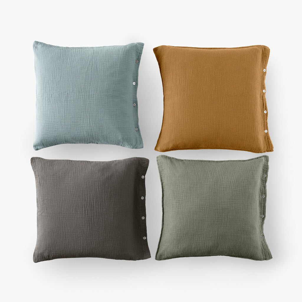 Infini Multicoloured Square Pillowcase - Carré Blanc Canada