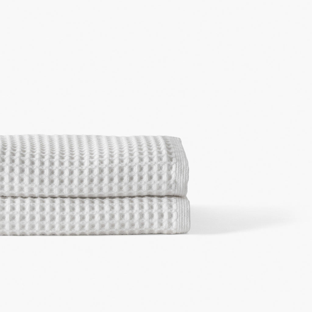 Quadro Organic Cotton Towel White - Carré Blanc Canada