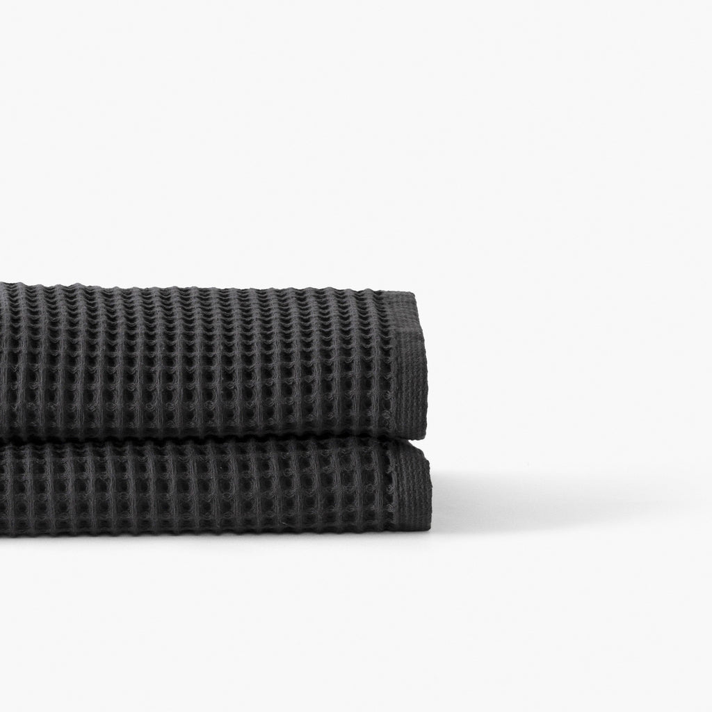 Quadro Charcoal Organic Cotton Towel - Carré Blanc Canada