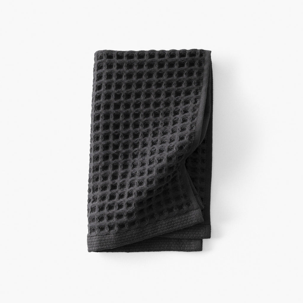 Quadro Charcoal Organic Cotton Guest Towel - Carré Blanc Canada