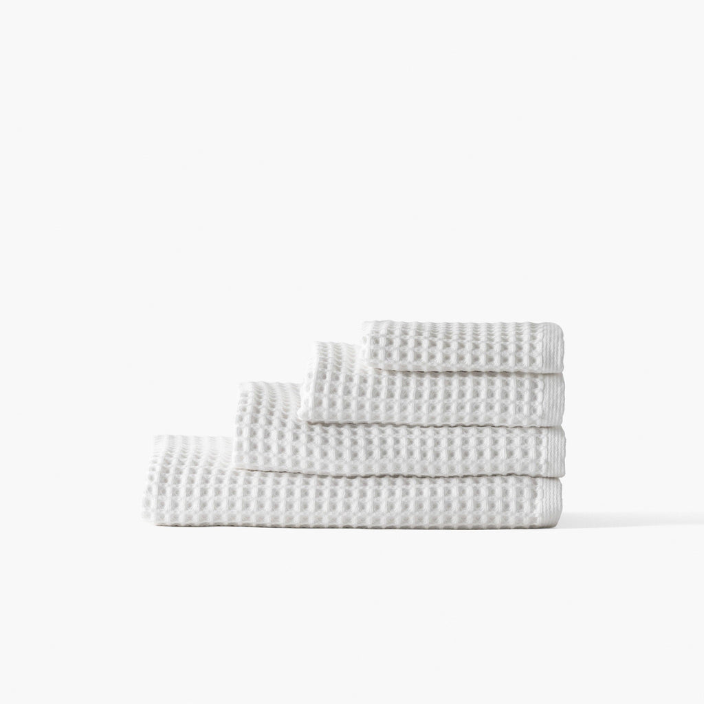 Quadro Organic Cotton Towel White - Carré Blanc Canada