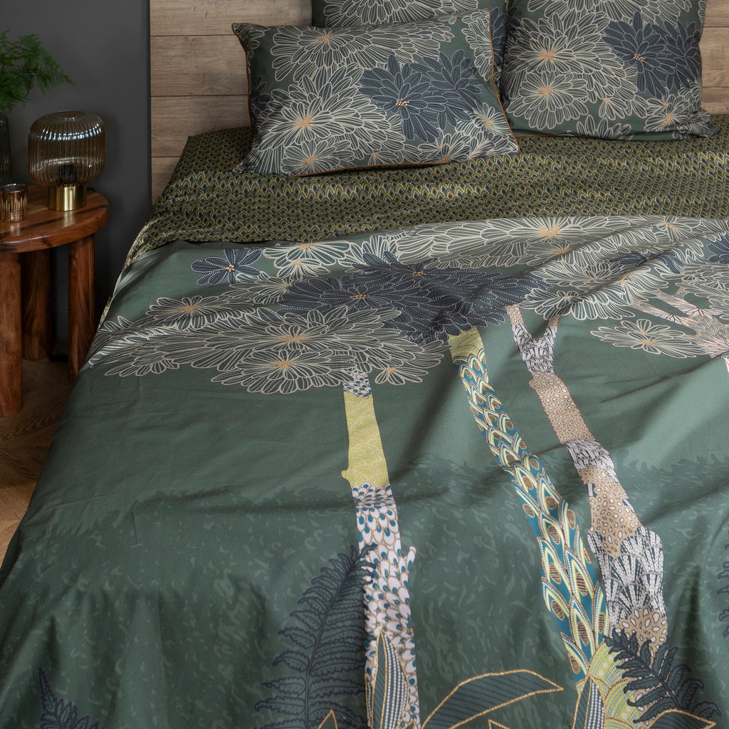 Silvalys Print Cotton Flat Sheet - Carré Blanc Canada