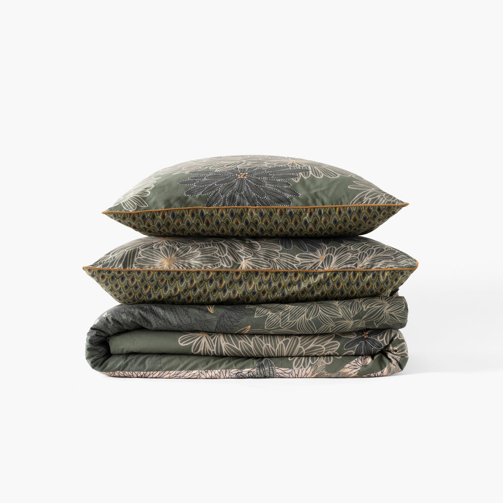 Silvalys Print Cotton Flat Sheet - Carré Blanc Canada