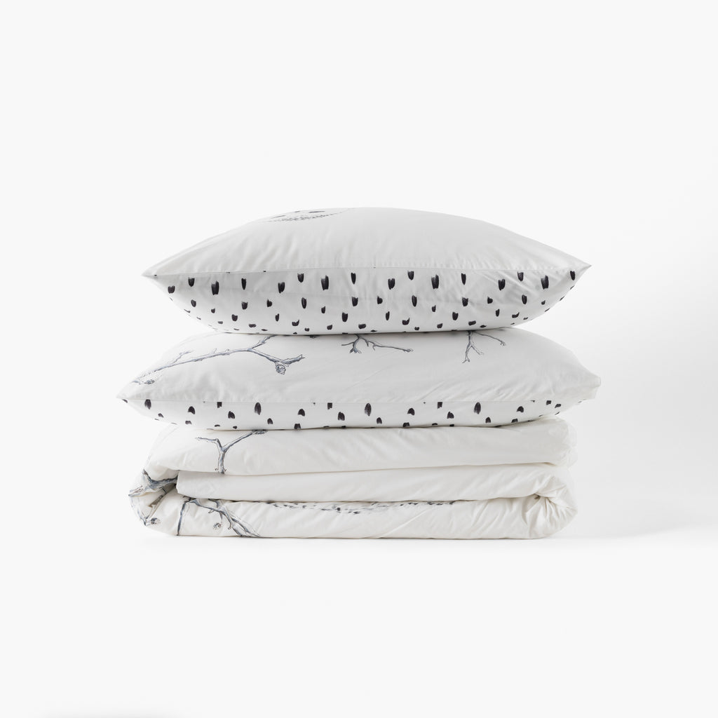 Harfang Reversible Duvet Cover - Carré Blanc Canada