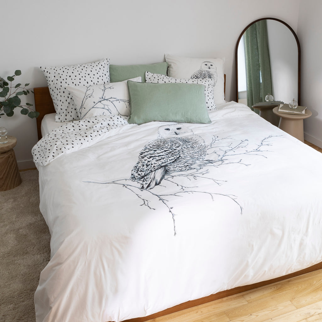 Harfang Reversible Duvet Cover - Carré Blanc Canada