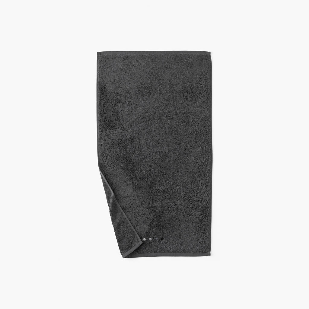 Dotsy Cotton Towel - Coal - Carré Blanc Canada