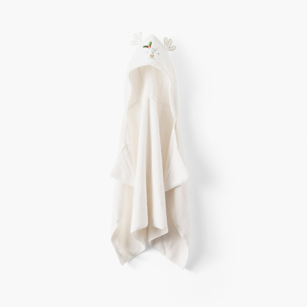 Xmasful Ivory Hooded Cotton Bath Towel - Carré Blanc Canada